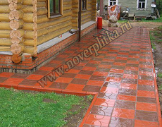 укладка плитки  цветок