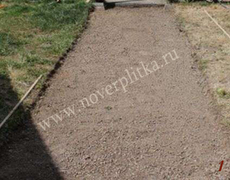 укладка тротуарной плитки на песок